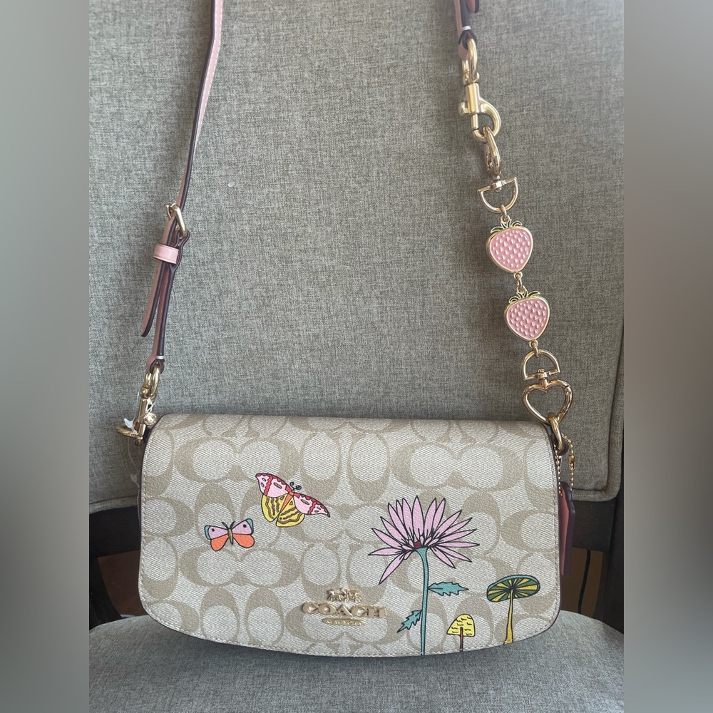 NWT！COACH X OBSERVED BY US ANDREA SHOULDER BAG IN SIGNATURE CANVAS（COACH CU395）